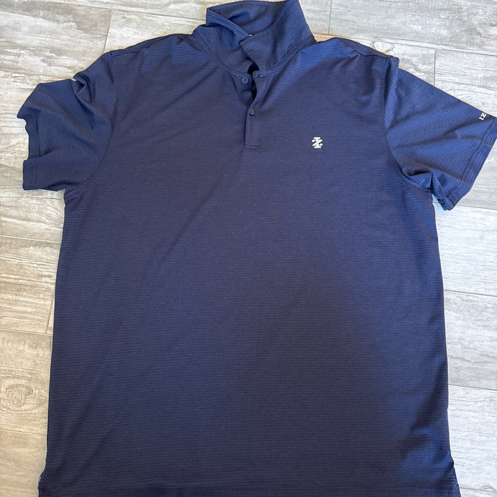 Izod Men’s Navy Short Sleeve Polo with Subtle Logo